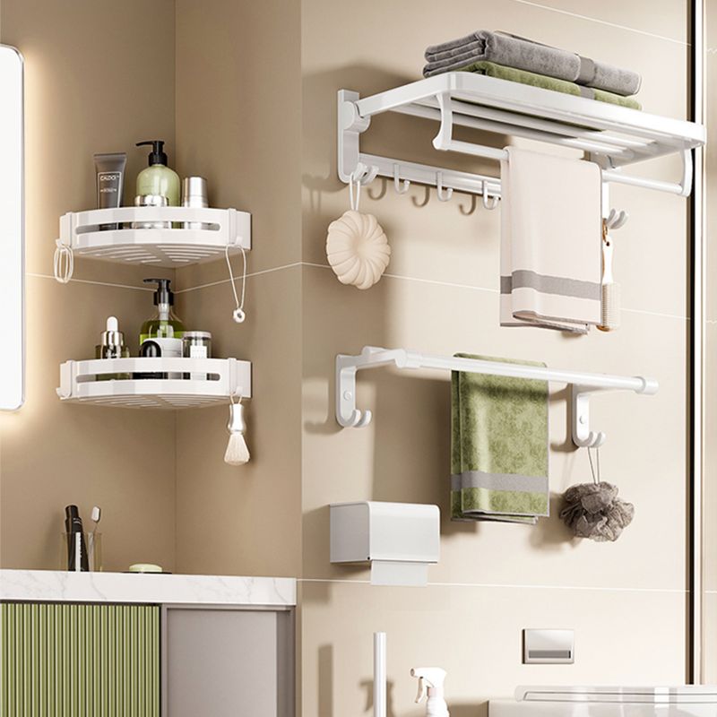 Modernes Badezimmerzubehör Set Handtuchstange Weiß Badregal Badezimmerzubehör Set