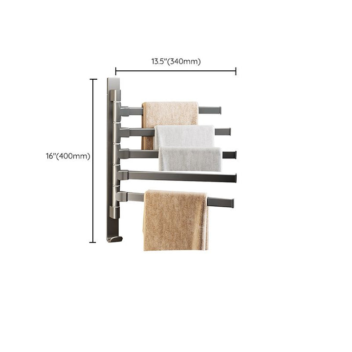 Zeitgenössisches graues Badezimmerzubehör-Set Aluminium-Handtuchhalter