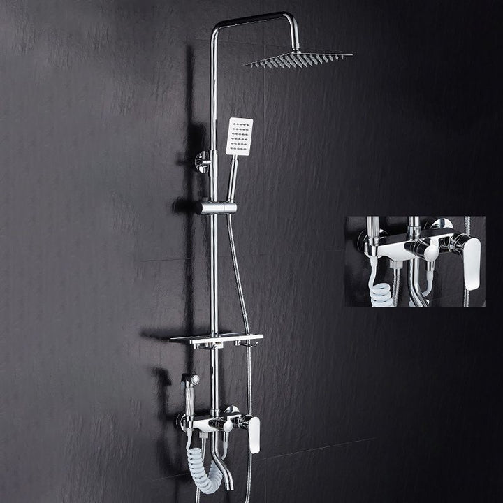 Modern verstellbarer Wasserfluss Duscharmaturen Duscharm Duschanlage an der Wand