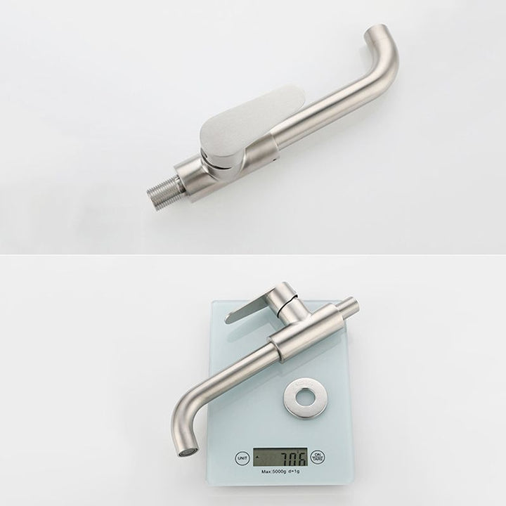 Moderner Stil Wandmontierter Einhebelmischbatterie Wasserhahn für das Badezimmer