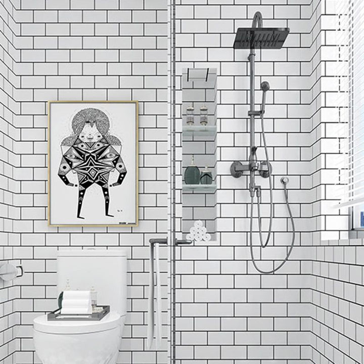 Moderne Badezimmer Peel and Stick Wandfliesen Einzelne Fliese Peel and Stick Wandfliese