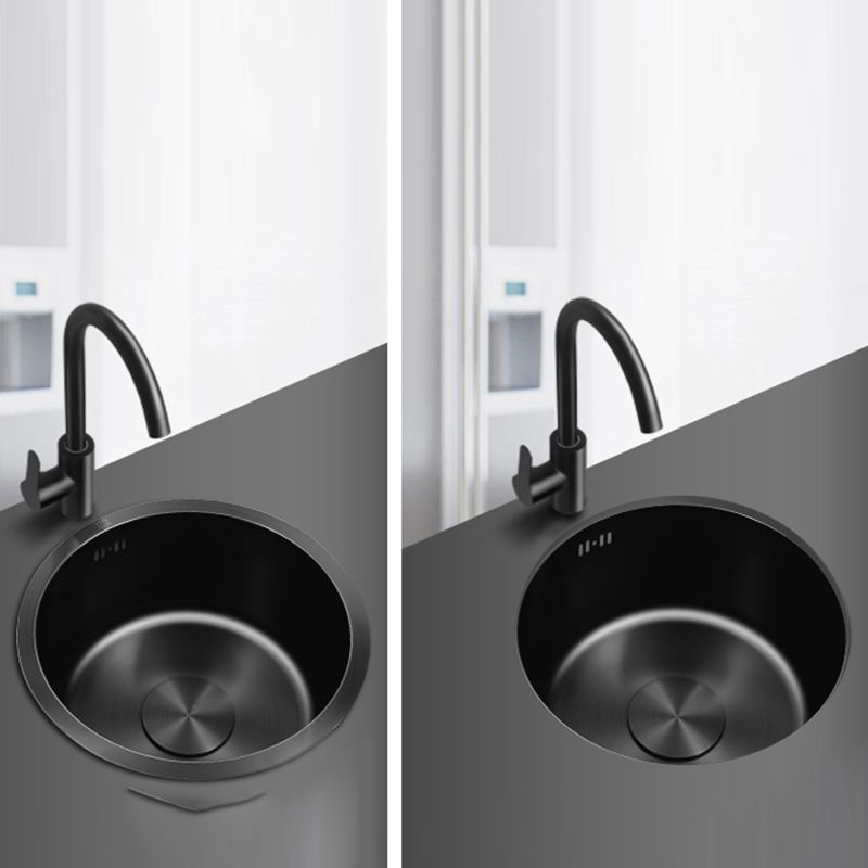 Klassisches Rundbecken Edelstahl Einbaubecken Rutschfestes Rundbecken für die Küche