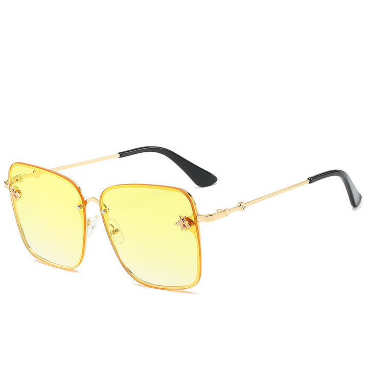 Luxus Übergroße Geometrische Rahmen Sonnenbrille Karnz