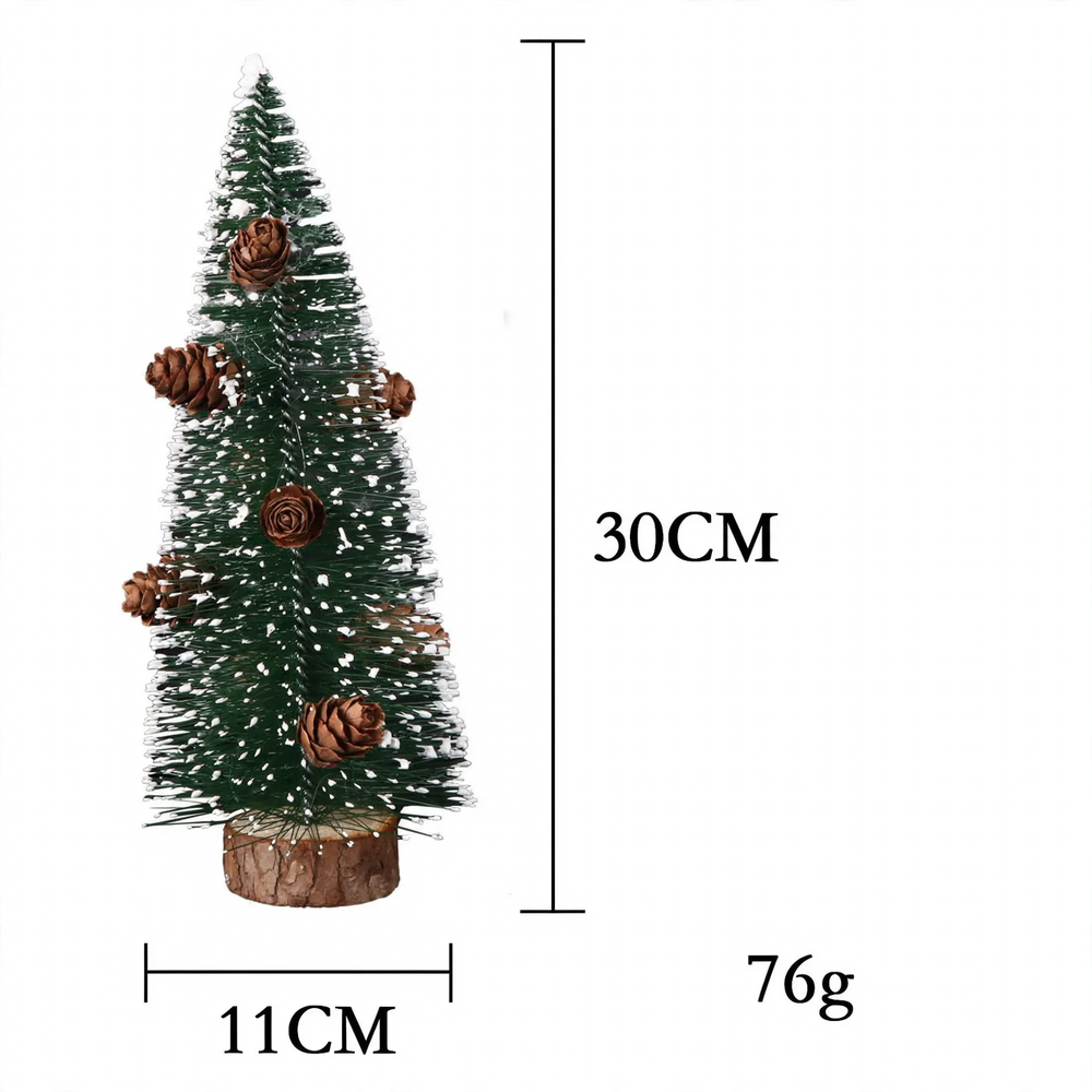 Mini-Weihnachtsbaum aus Kiefernnadeln, beschneit, 10-40cm