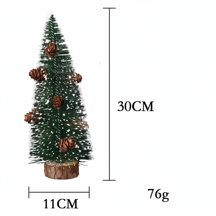 Mini-Weihnachtsbaum aus Kiefernnadeln, beschneit, 10-40cm