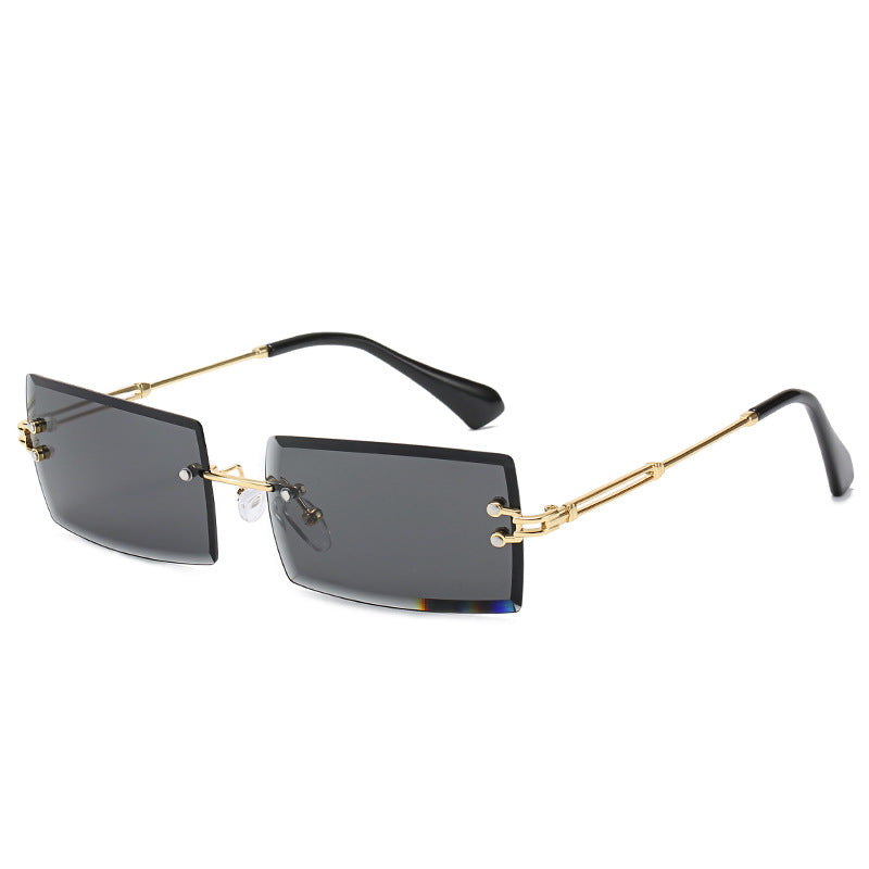 Moderne geometrische Rahmen-Sonnenbrille Karnz