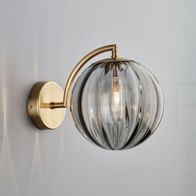 Künstlerische Globus-Wandlampe
