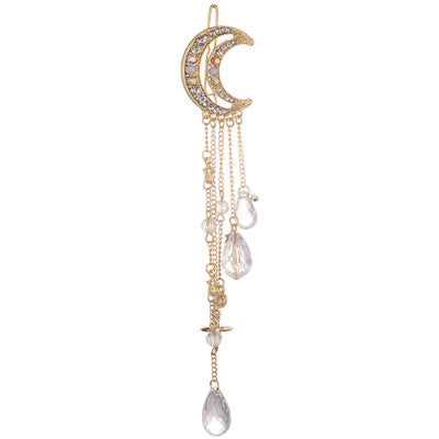 Himmelsmond-inspirierte Dangle-Brosche Karnz