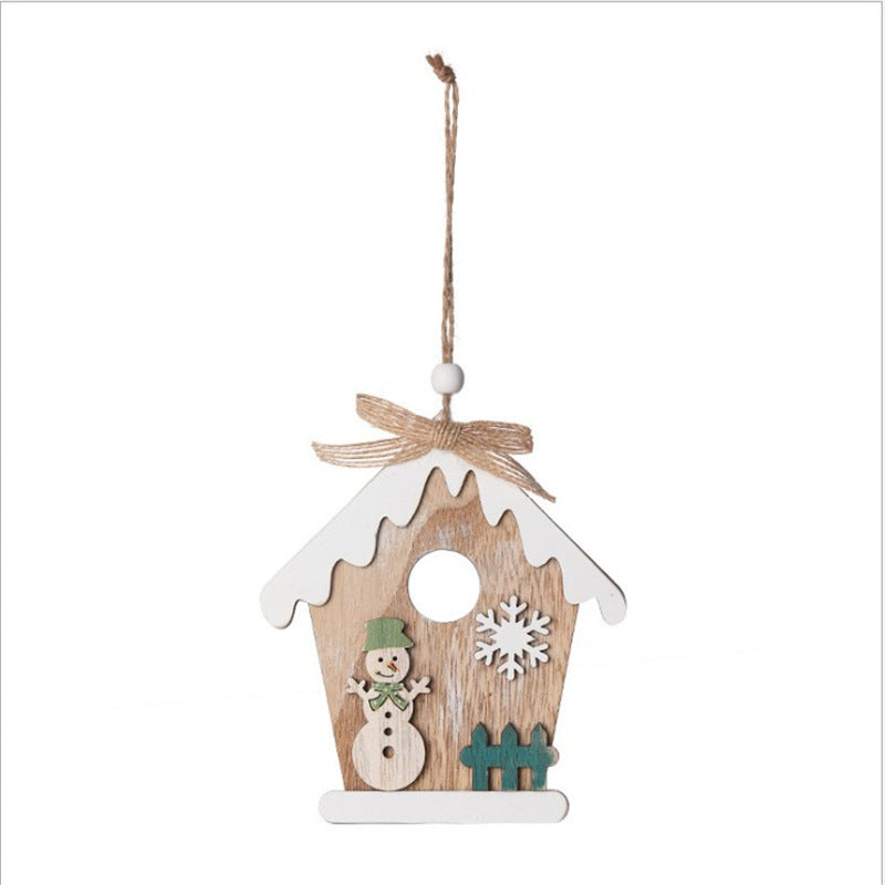Dekorative Holz Weihnachtshaus Ornament Karnz