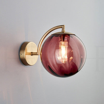 Künstlerische Globus-Wandlampe