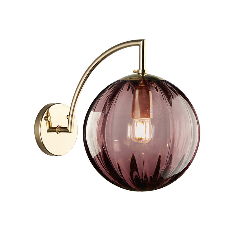 Künstlerische Globus-Wandlampe