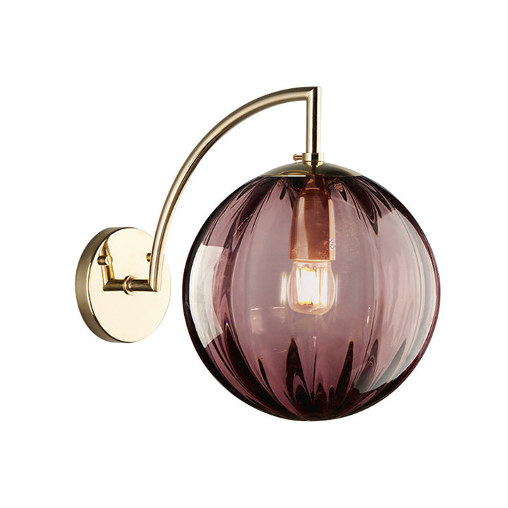 Künstlerische Globus-Wandlampe