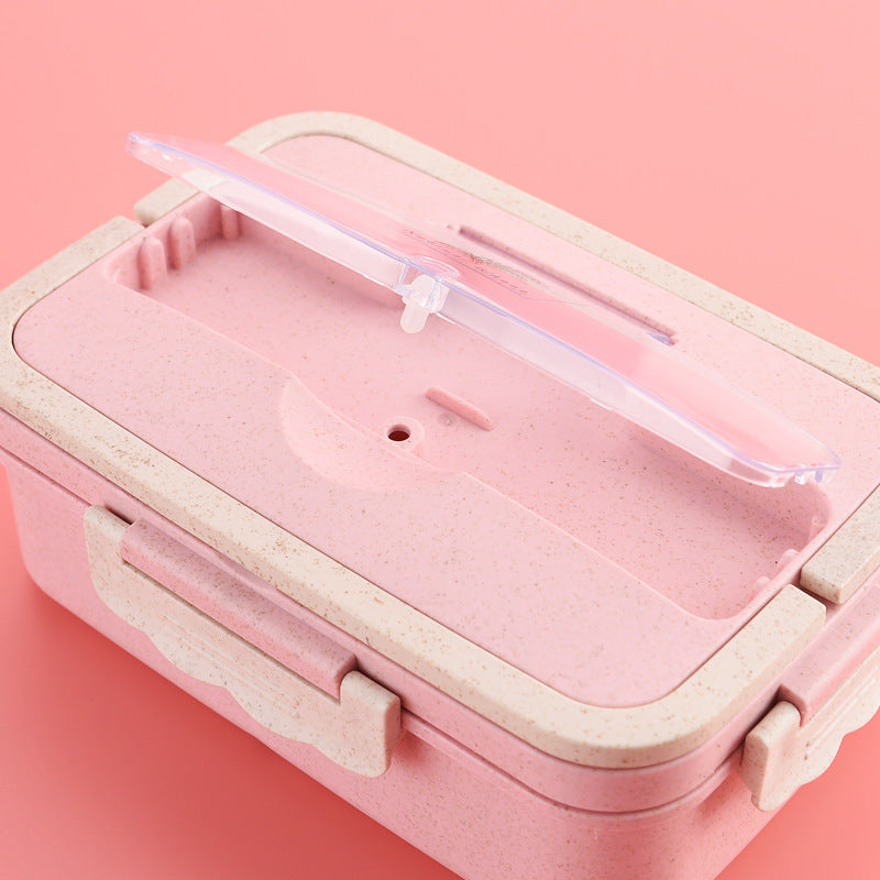Multi-Sektions Lebensmittel Aufbewahrungs Bento Box mit sicherem Verschlussdeckel