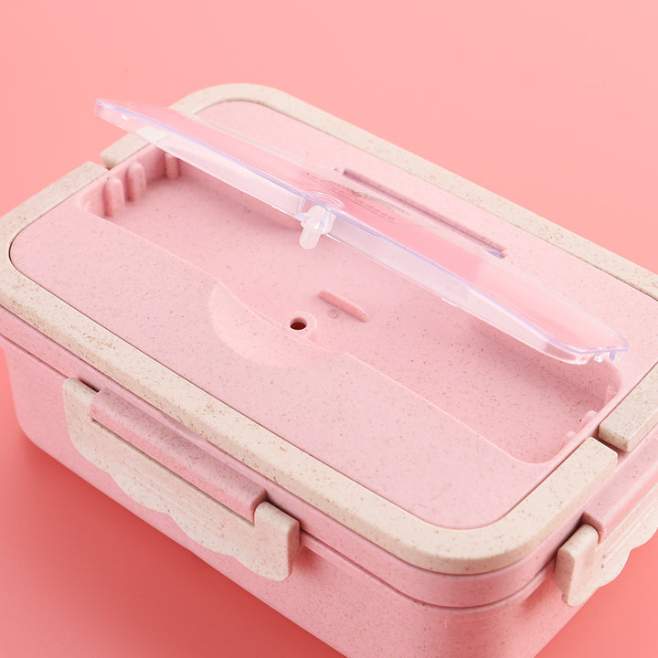 Multi-Sektions Lebensmittel Aufbewahrungs Bento Box mit sicherem Verschlussdeckel