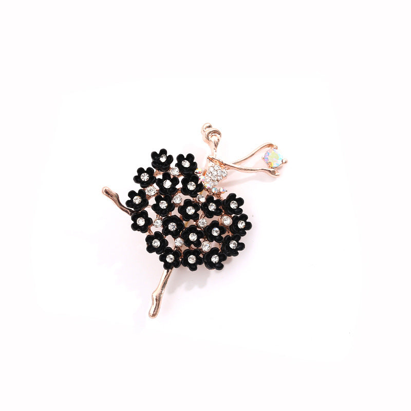 Ballett-inspirierte Blumenbrosche Karnz