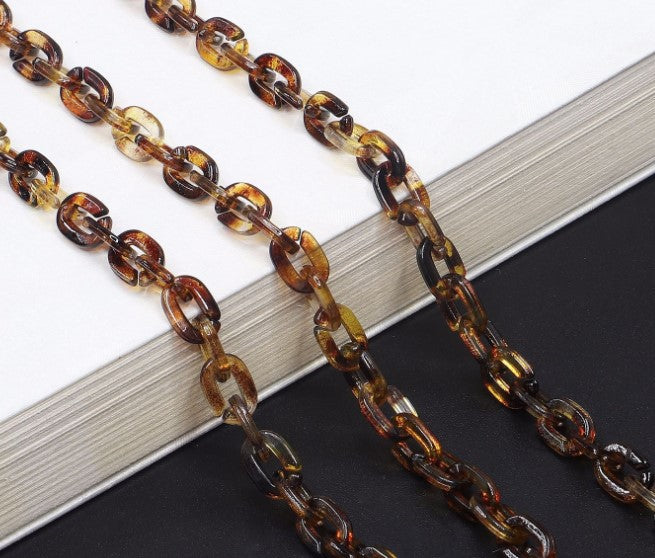 Chunky Harz Brillen Kette Karnz