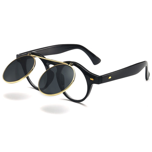 Damen elegante Sonnenbrille mit doppeltem Rahmen Karnz