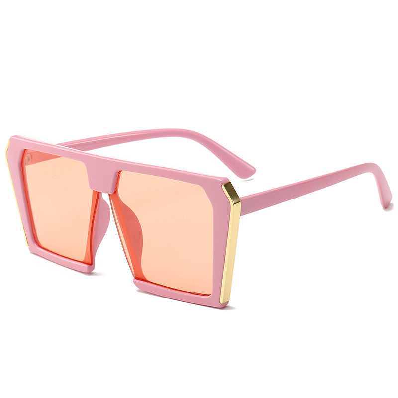 Damen stilvolle geometrische Sonnenbrille im kantigen Design Karnz