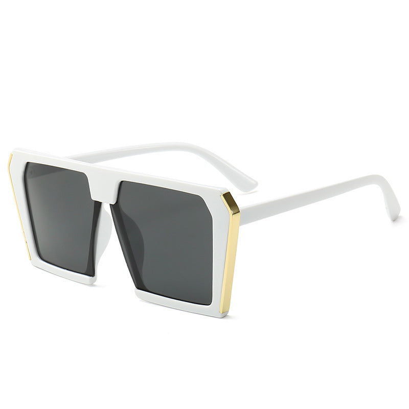 Damen stilvolle geometrische Sonnenbrille im kantigen Design Karnz