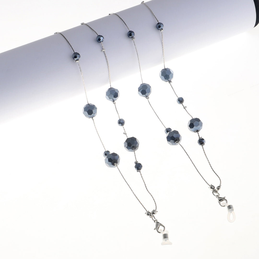 Elegante Perlen Brillen Kette Karnz