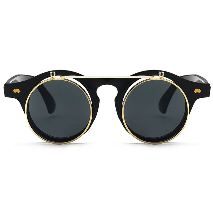 Damen elegante Sonnenbrille mit doppeltem Rahmen Karnz