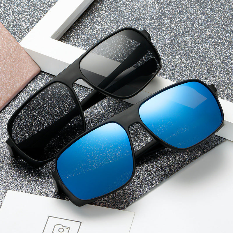 Damen Sportliche Sonnenbrille mit robustem Rahmen und polarisierten Gläsern Karnz