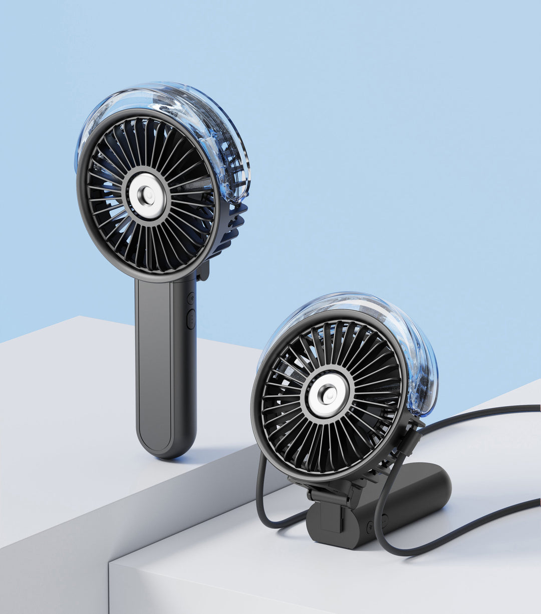 Tragbarer Nebelventilator - 180° faltbar | Karnz