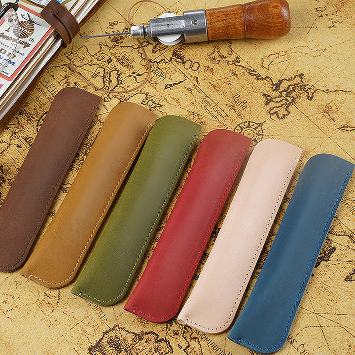 Leder Bleistift Rolltasche