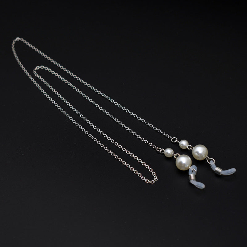Elegante Lange Perlenkette Brillenhalter Karnz