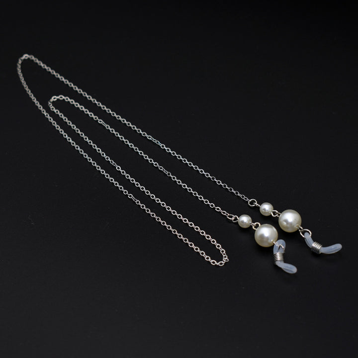 Elegante Lange Perlenkette Brillenhalter Karnz