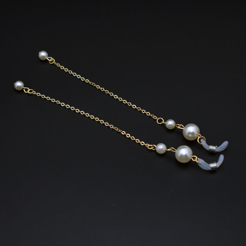 Elegante Lange Perlenkette Brillenhalter Karnz