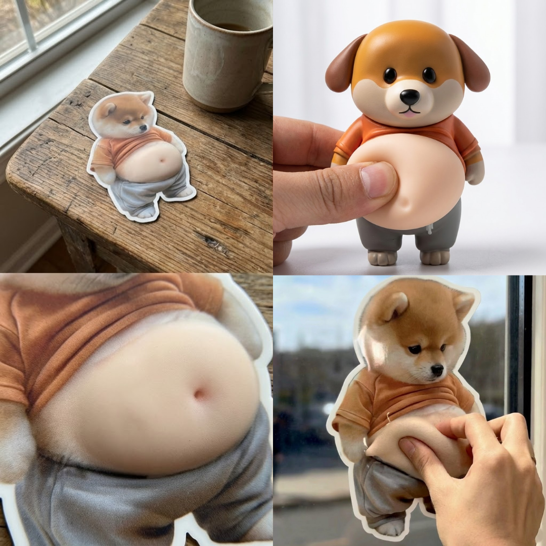 Chubby Shiba Silikon Aufkleber Schutz | Karnz