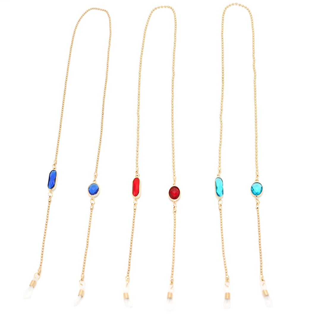 Elegante steinverzierte Brillenband Karnz