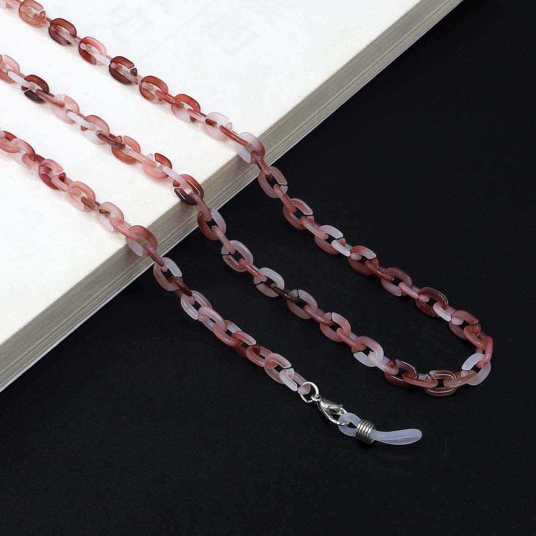Chunky Harz Brillen Kette Karnz