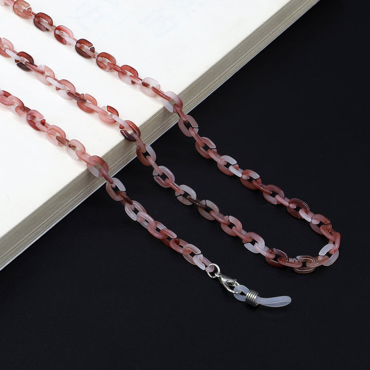 Chunky Harz Brillen Kette Karnz