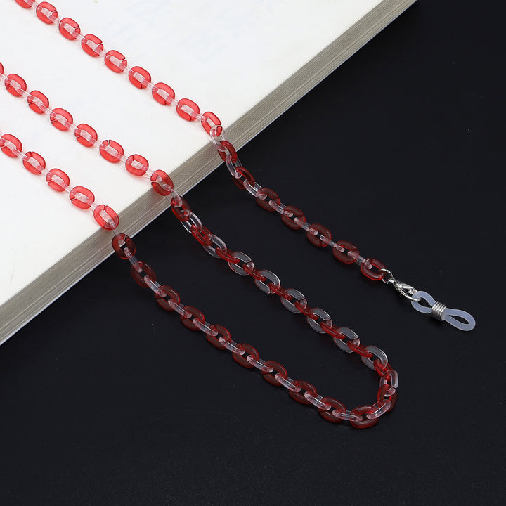Chunky Harz Brillen Kette Karnz