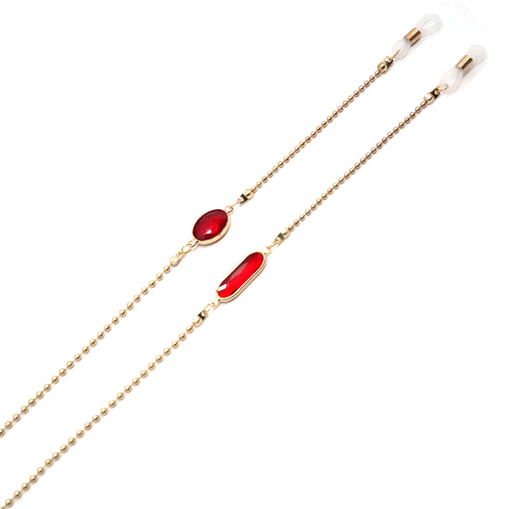 Elegante steinverzierte Brillenband Karnz