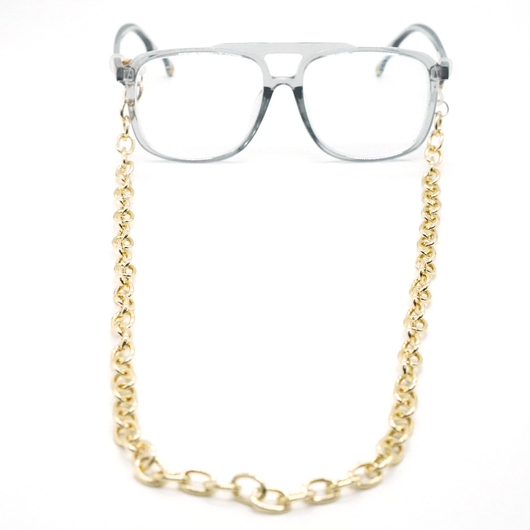 Chunky Metall Brillen Kette Karnz