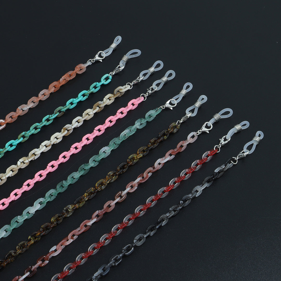 Chunky Harz Brillen Kette Karnz