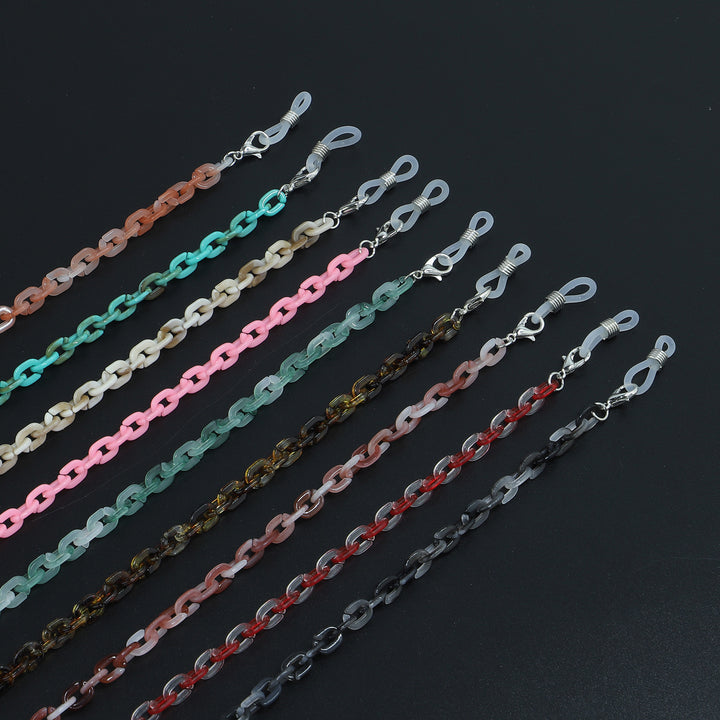 Chunky Harz Brillen Kette Karnz