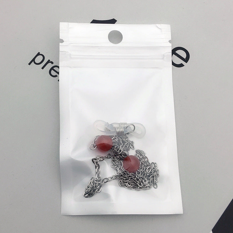 Elegante Perlen Brillen Kette Karnz