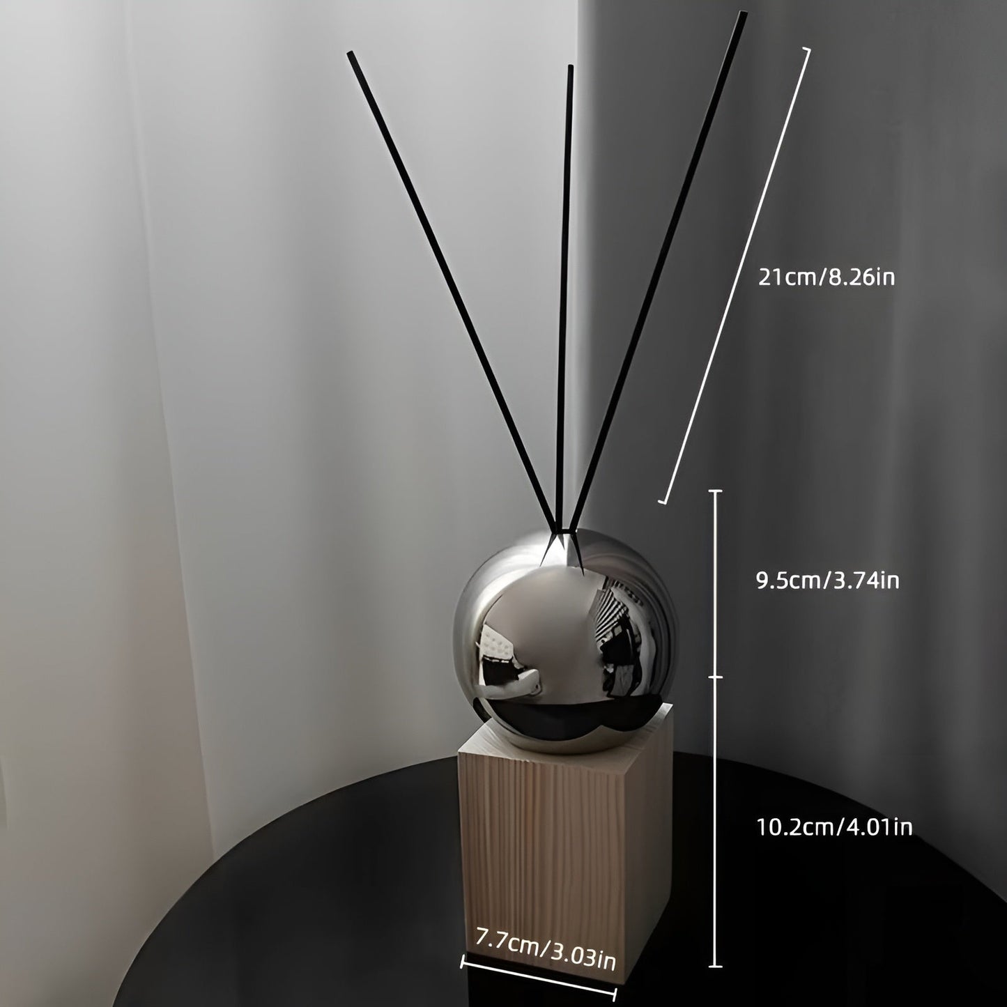 Edelstahl Aroma Diffuser – Entspannender Raumbedufter mit ätherischen Ölen | Dekorativ für Zuhause und Hotel | Karnz