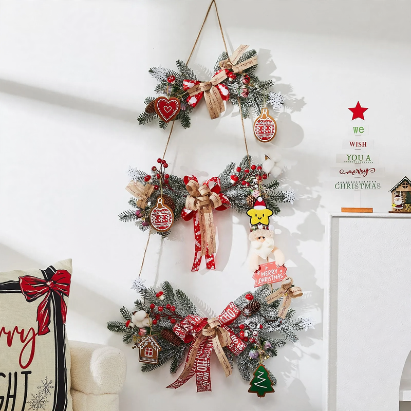 Weihnachtskranz mit Natur-Elementen, europäischer Stil