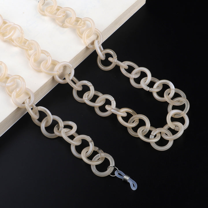 Trendy Acryl Brillen Kette Karnz