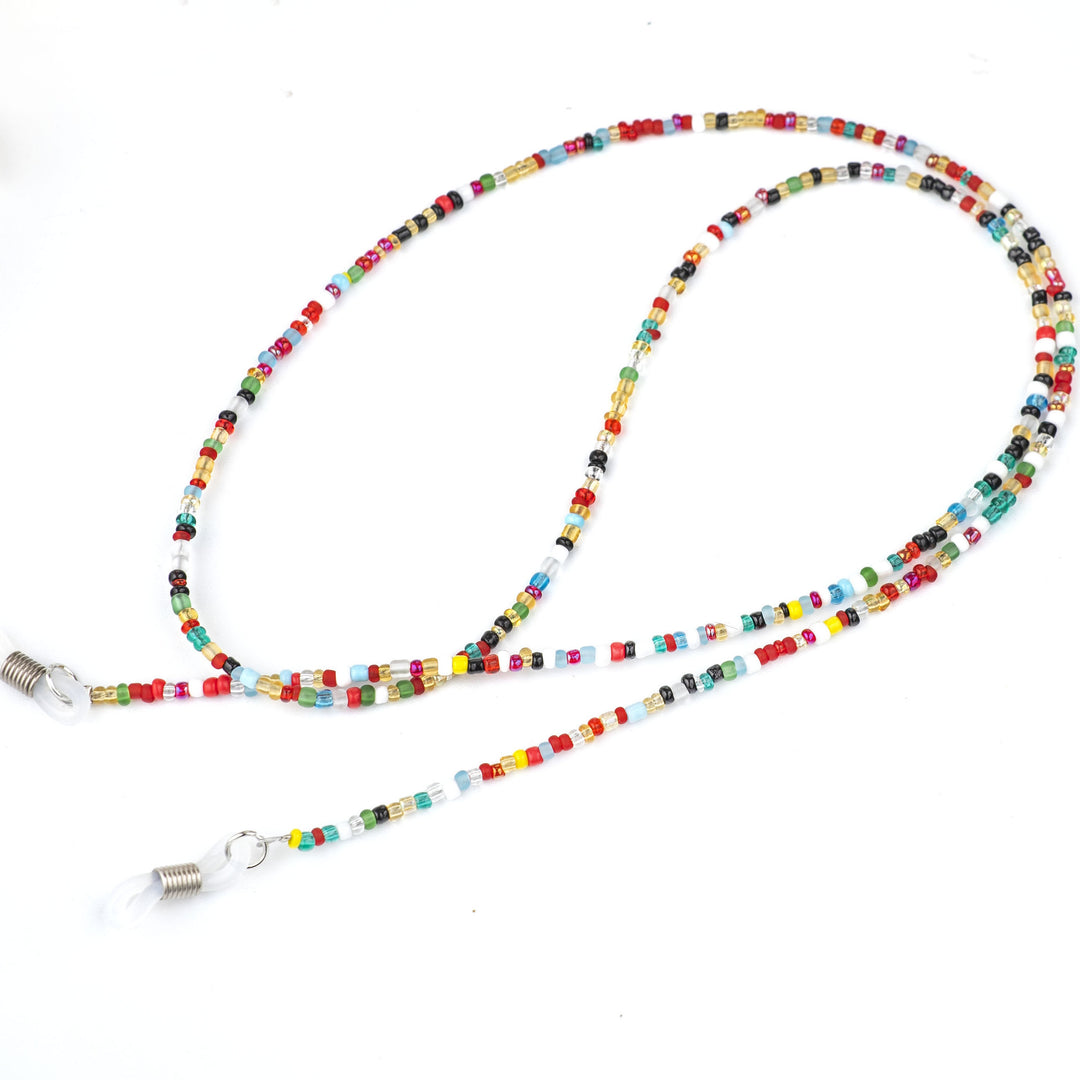 Bunte Perlen Brillenhalter Kette Karnz