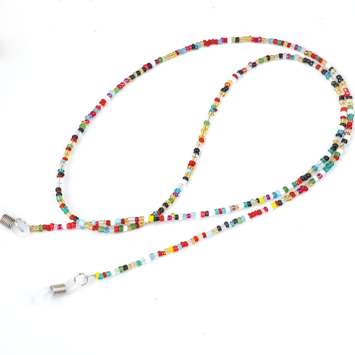 Bunte Perlen Brillenhalter Kette Karnz