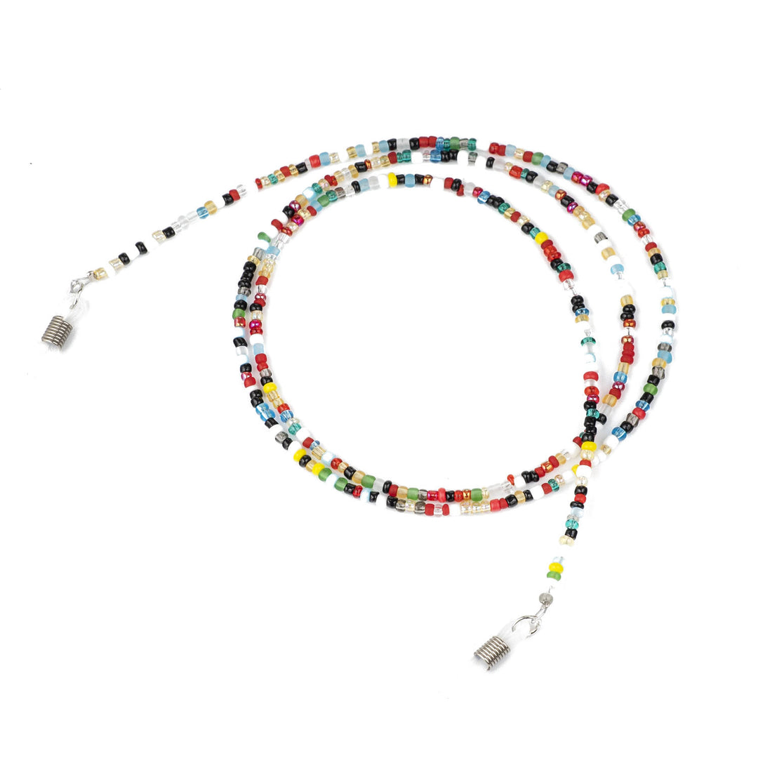 Bunte Perlen Brillenhalter Kette Karnz