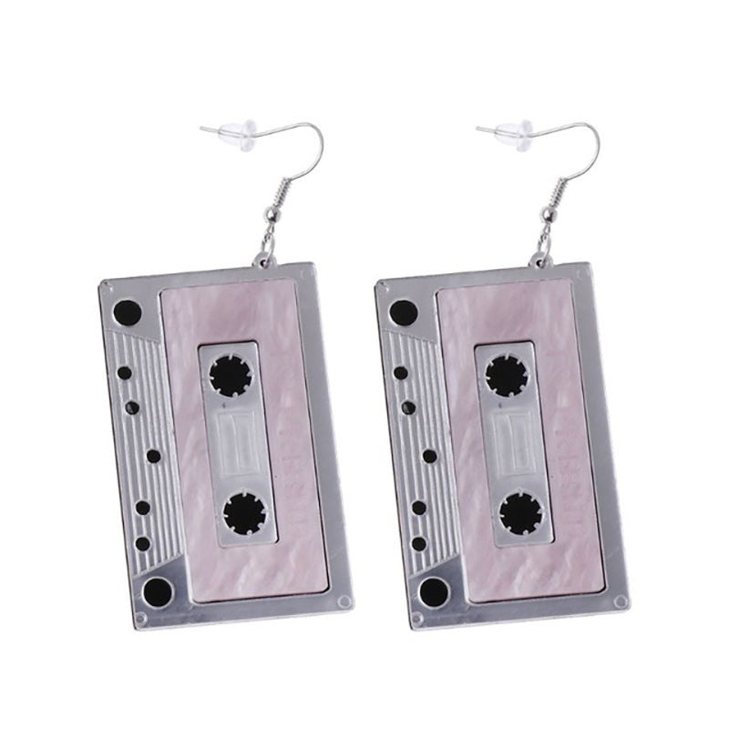 Retro-inspirierte Kassette Ohrringe Karnz