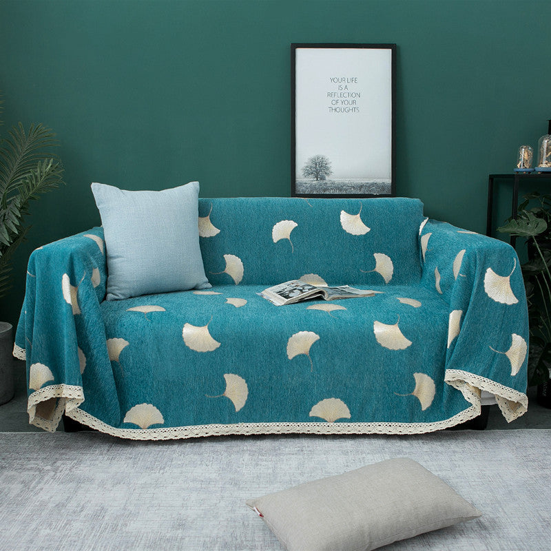Dekorativer Floral Druck Sofaüberzug