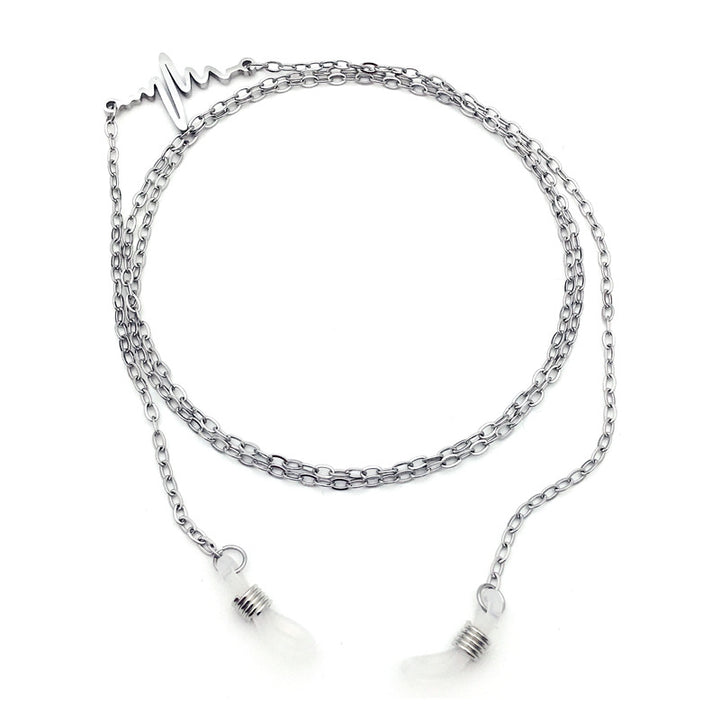 Trendy Herzschlag Design Brillen Kette Karnz